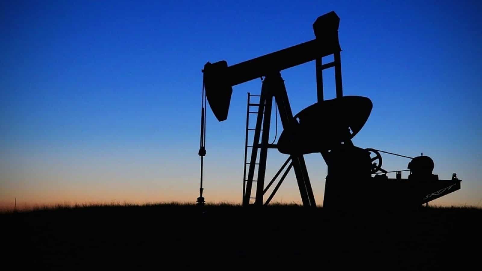 Oil Drilling Stock Photo